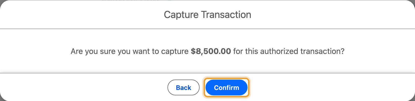 Confirmation to capture the same authorised $8,500 Q4 expansion transaction for Emily Ross