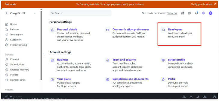 Stripe - Go To Developers