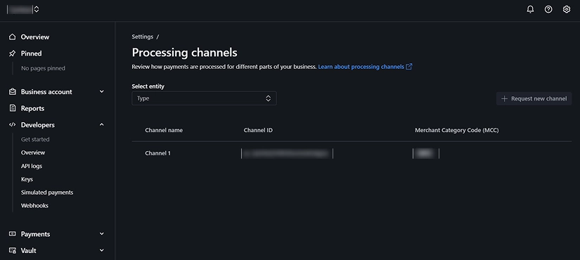 Step - Open the processing channel, and copy the Channel ID