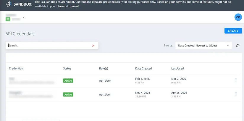 Step - Click on the Create new API Key & Copy all the API keys