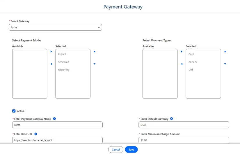 Step - Select Payment Method & Type image