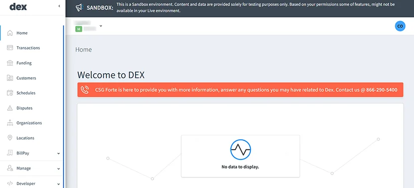 Step - You will see a personalized Forte dashboard