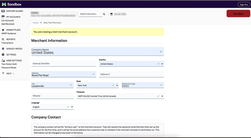 Step - Click on Add Merchant