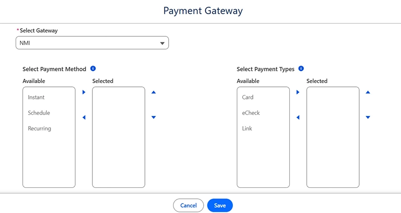 Step - Select Payment Method & Type image