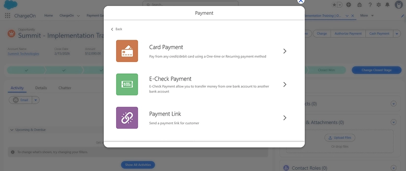 Step - Test your transactions in a Salesforce Sandbox