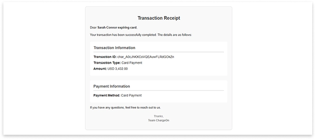 Lifecycle Email Notifications
