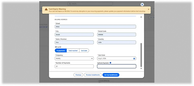 Tokenization & Expired Card Alerts