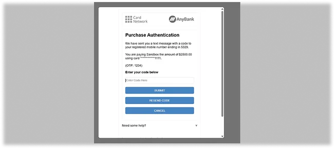 3D Secure Card Enablement